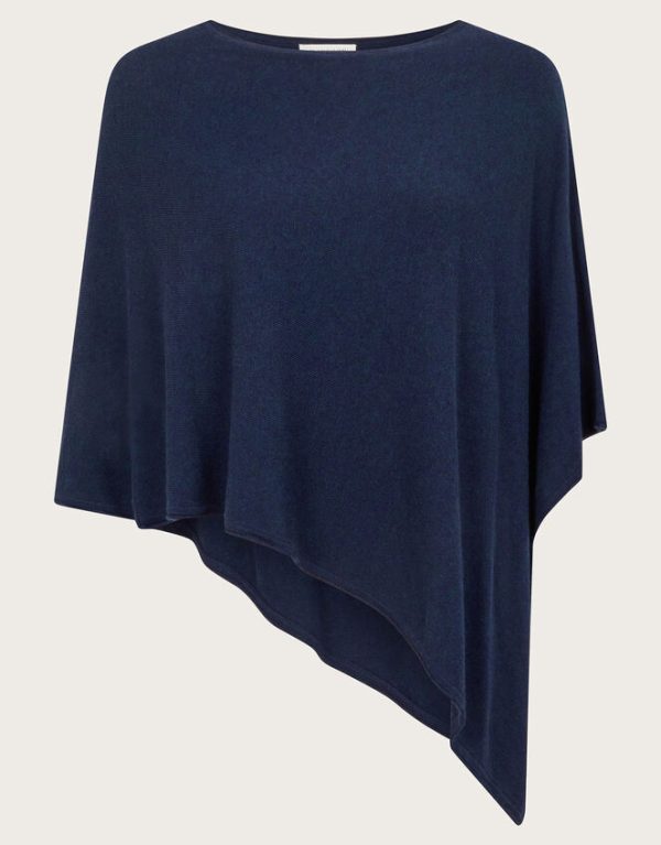 Monsoon Carly Poncho Blue - Image 5