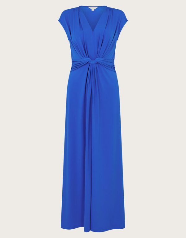 Monsoon Jaya Jersey Maxi Dress Blue - Image 6