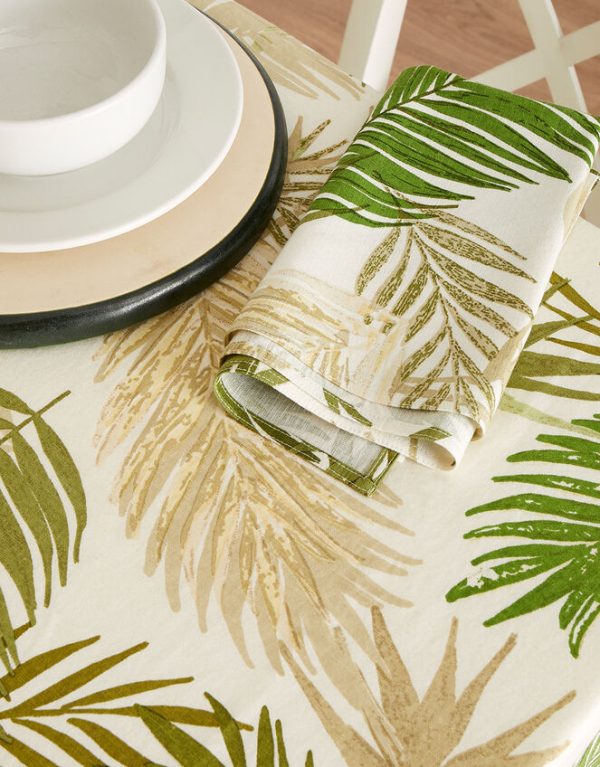 Monsoon Palm Print Reusable Napkins Set of Two