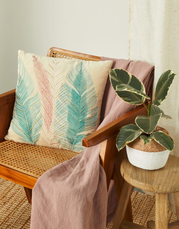 Monsoon Feather Velvet Cushion