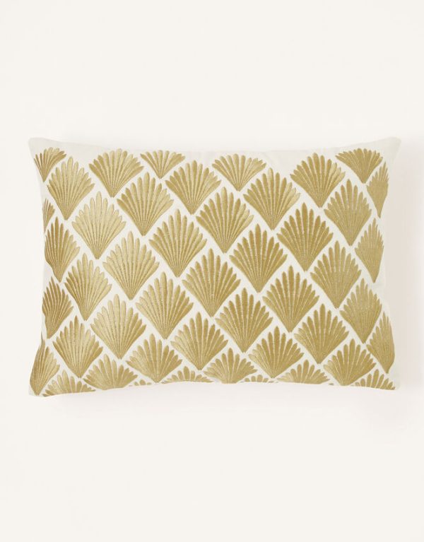 Monsoon Metallic Fan Rectangle Cushion