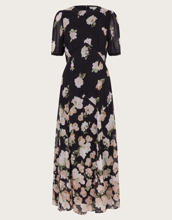 Monsoon Rosa Maxi Dress Black - Image 6