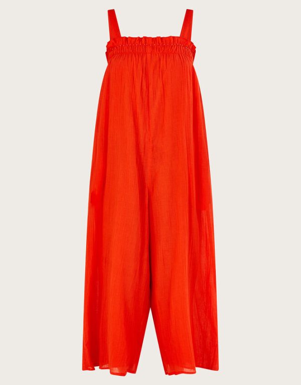 Monsoon Eve Plain Jumpsuit Orange - Image 5