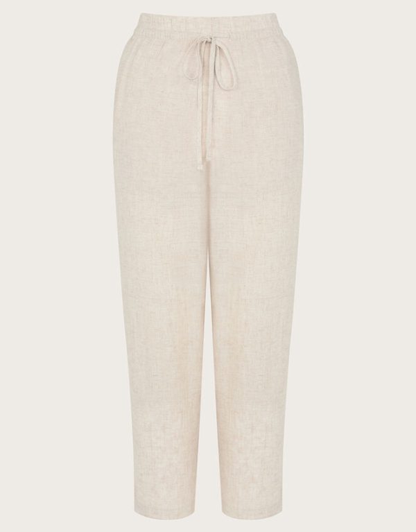 Monsoon Penina Crop Trousers Natural - Image 5