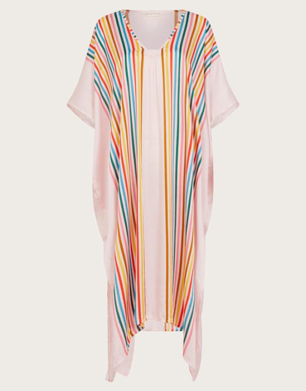 Monsoon Opal Stripe Kaftan White - Image 6