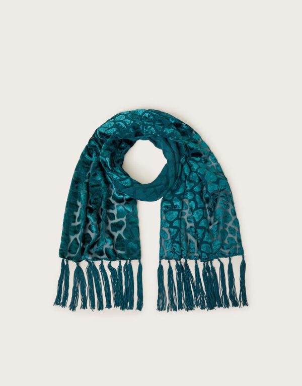 Monsoon Mabel Devore Tassel Scarf