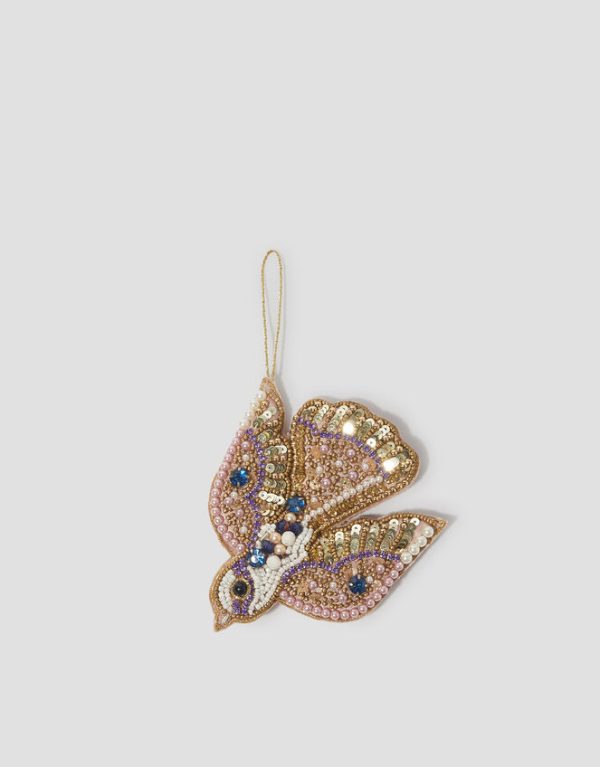 Monsoon Embellished Bird Christmas Tree Decoration