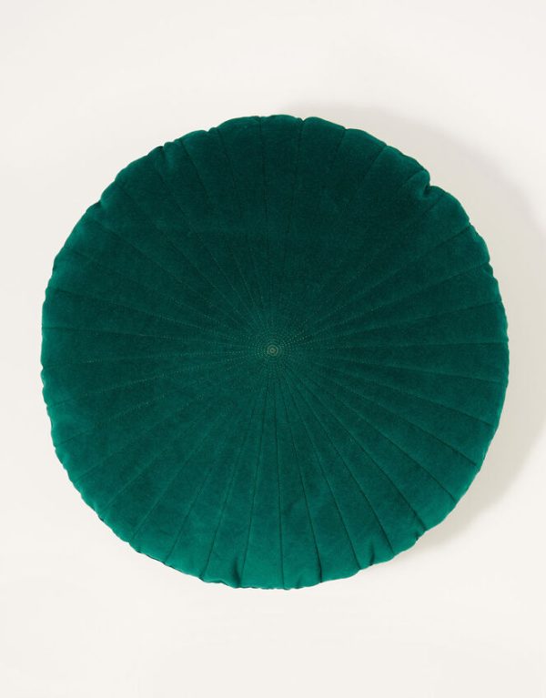 Monsoon Round Velvet Cushion - Image 2