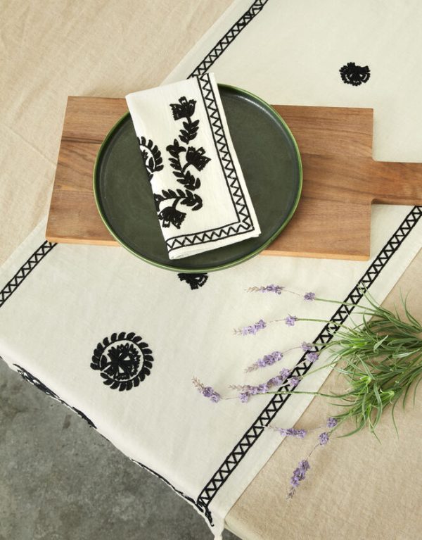 Monsoon Embroidered Reusable Napkins Set of Two