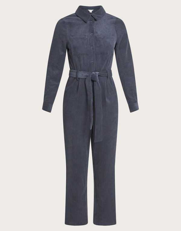 Monsoon Marissa Cord Jumpsuit Blue - Image 5