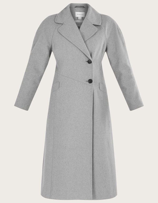 Monsoon Alanna Smart Coat Grey - Image 6