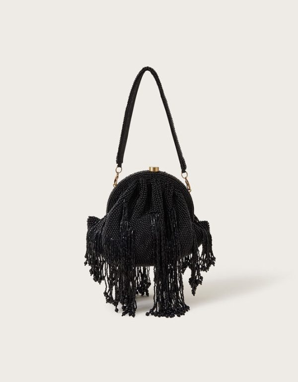 Monsoon Beaded Tassel Occasion Bag