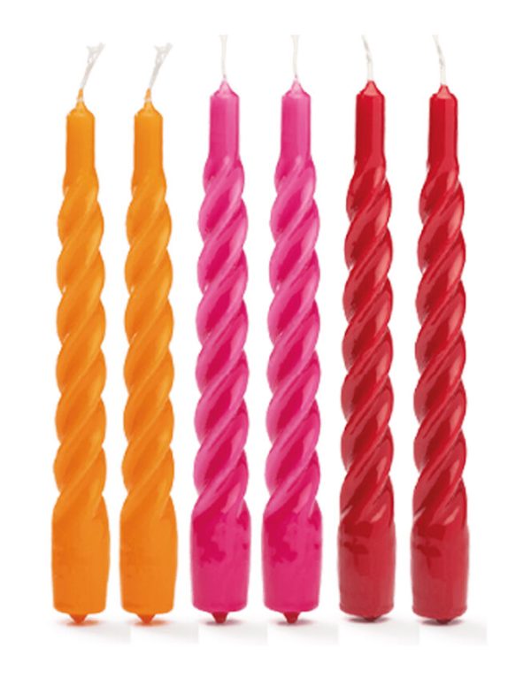 Monsoon Candles Anna and Nina Twisted Candles 6-Pack - Image 2