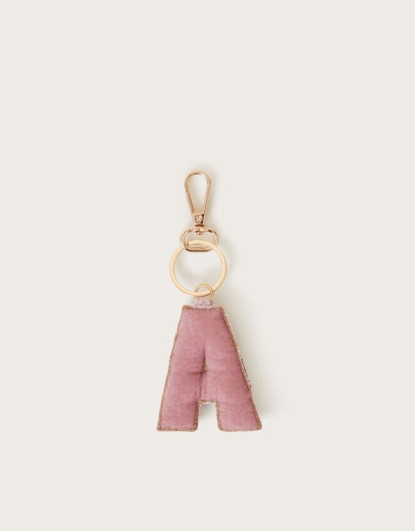 Monsoon Embellished Floral Initial Keyring Pink - Image 2