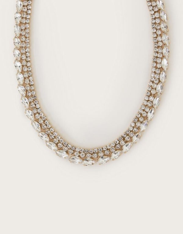 Monsoon Statement Diamante Necklace - Image 2