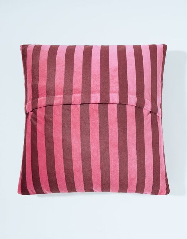 Monsoon Velvet Stripe Cushion - Image 2