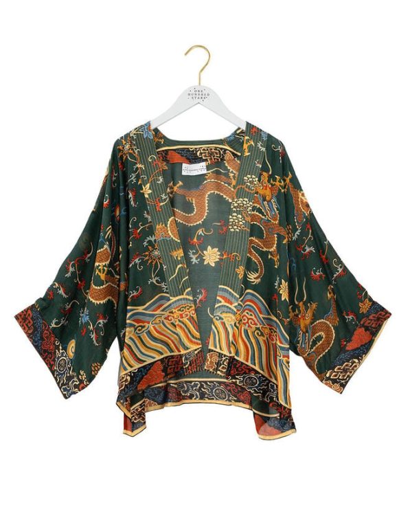 Monsoon One Hundred Stars Dragon Print Kimono - Image 5