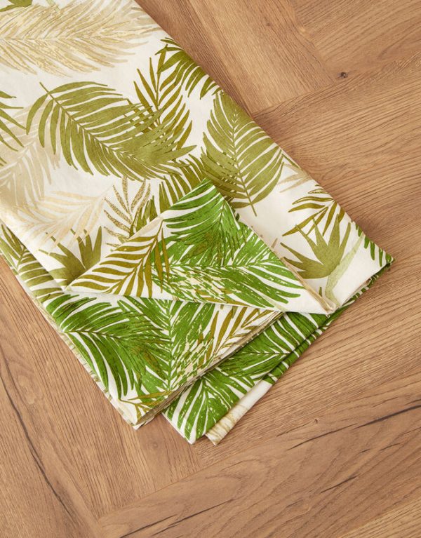 Monsoon Palm Print Tablecloth - Image 4