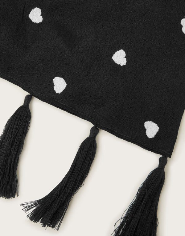 Monsoon Heart Embroidered Scarf - Image 3