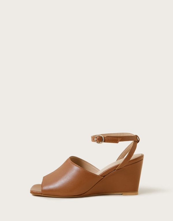 Monsoon Wedge Sandals Tan - Image 2