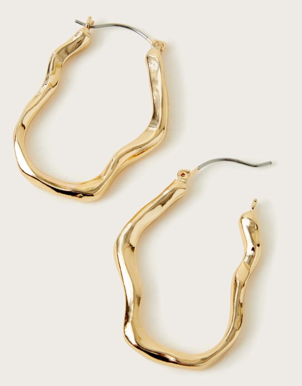 Monsoon Molten Hoop Earrings - Image 2