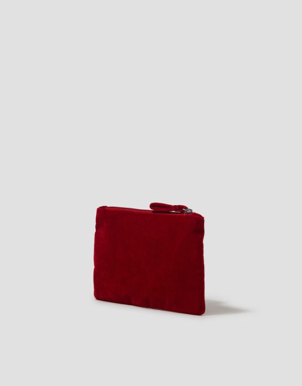 Monsoon Lovely Jubbly Embroidered Velvet Pouch - Image 3