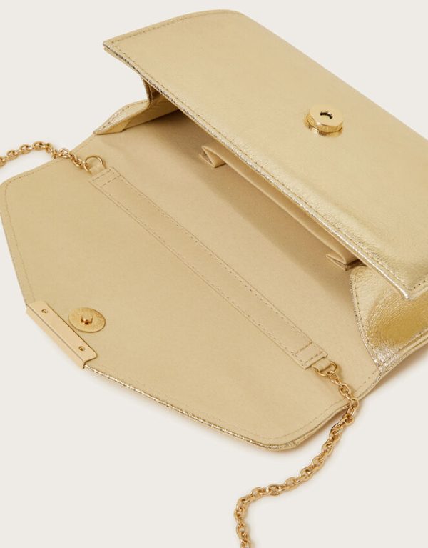 Monsoon Metallic Clutch Bag - Image 4