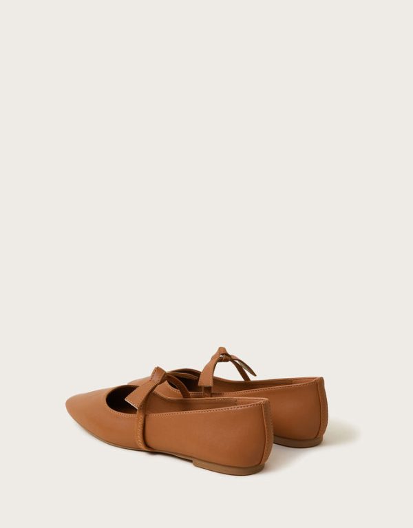 Monsoon Betty Ballet Flats Tan - Image 3