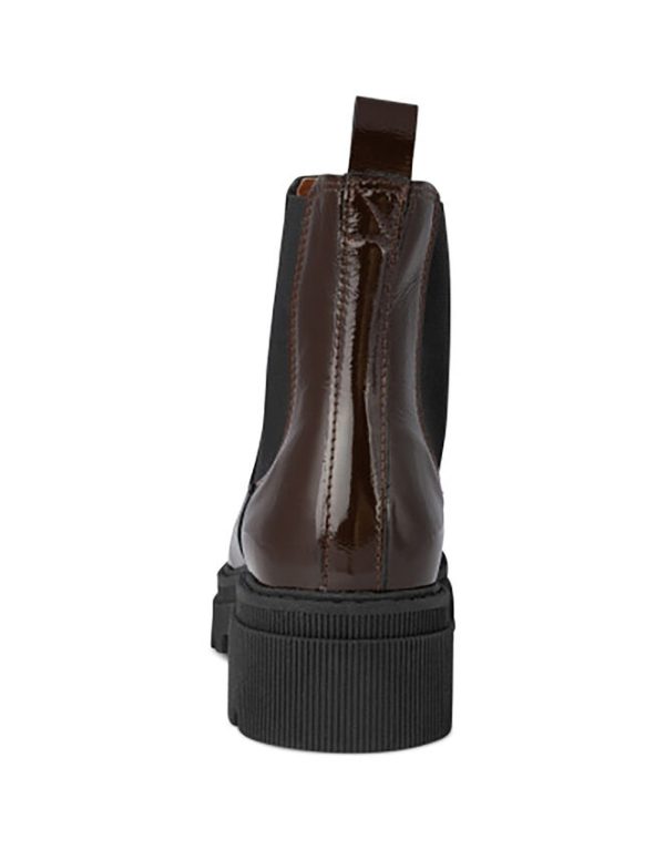 Monsoon Shoe The Bear Patent Leather Chelsea Boots Brown - Image 5