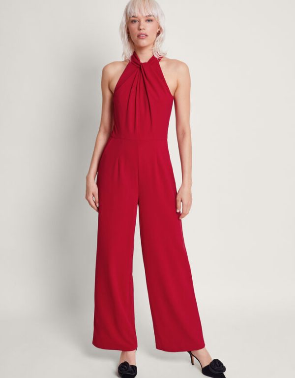 Monsoon Cam Crossover Jumpsuit Red - Image 2