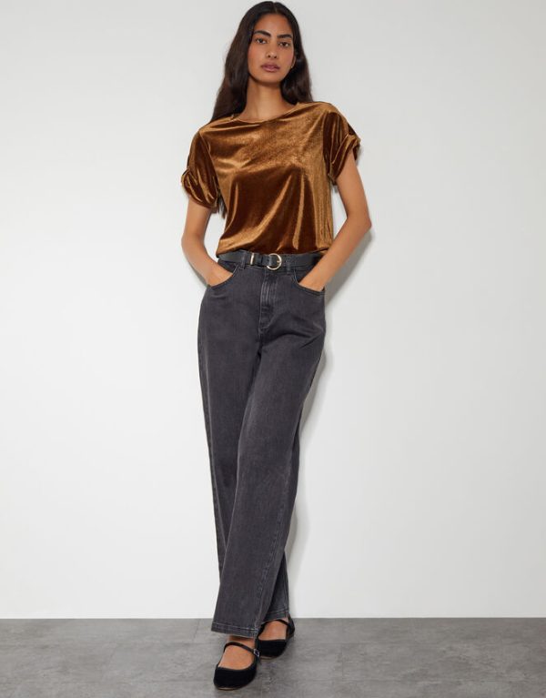 Monsoon Viv Velvet T-ShirtBronze