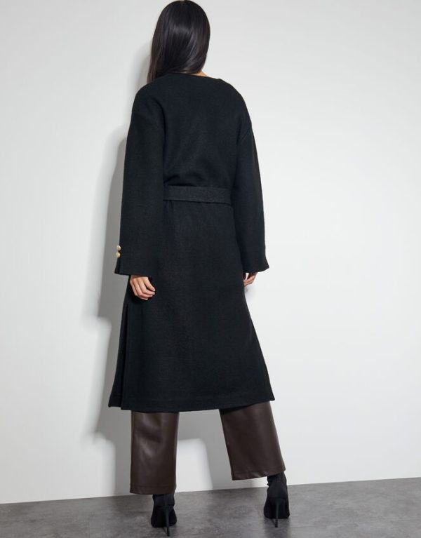 Monsoon Wendy Open Front Knit Coat Black - Image 3