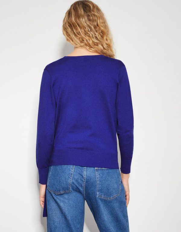 Monsoon Riley Wrap Jumper Blue - Image 3