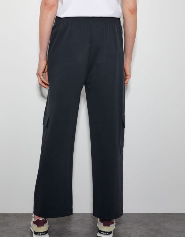 Monsoon Una Wide Leg Utility Trousers Grey - Image 3