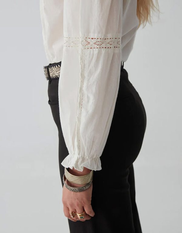 Monsoon Maison Hotel Emanuelle Embroidered Blouse Ivory - Image 4