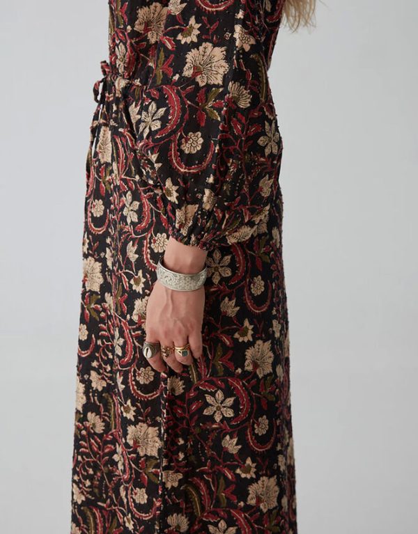 Monsoon Maison Hotel Floral Print Maxi Dress Blue - Image 4