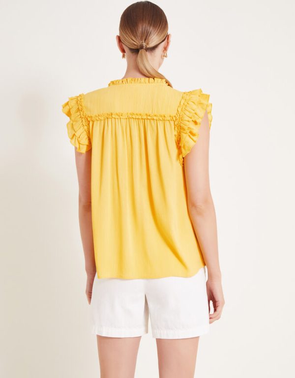 Monsoon Tula Frill Top Yellow - Image 4