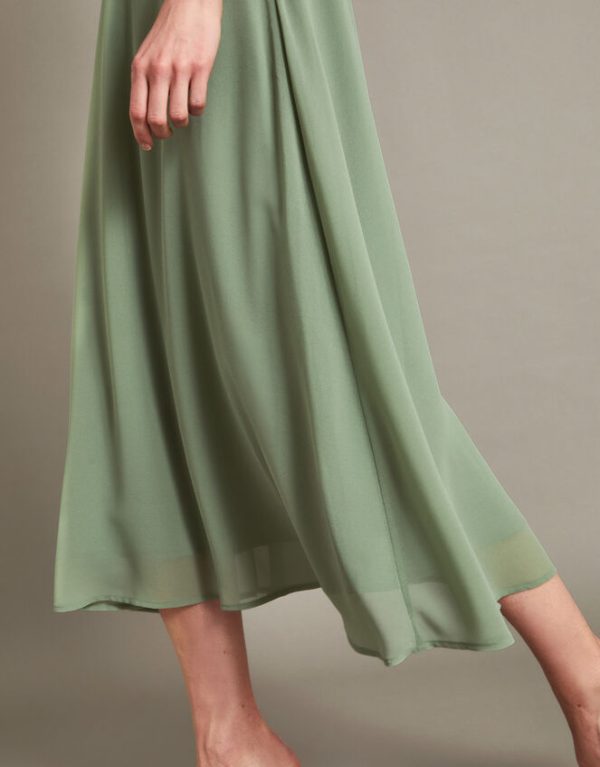 Monsoon Monica Lace Midi Dress Green - Image 4