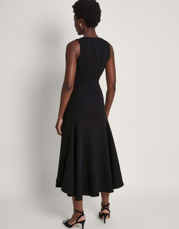 Monsoon Rylee Sleeveless Dress Black - Image 3