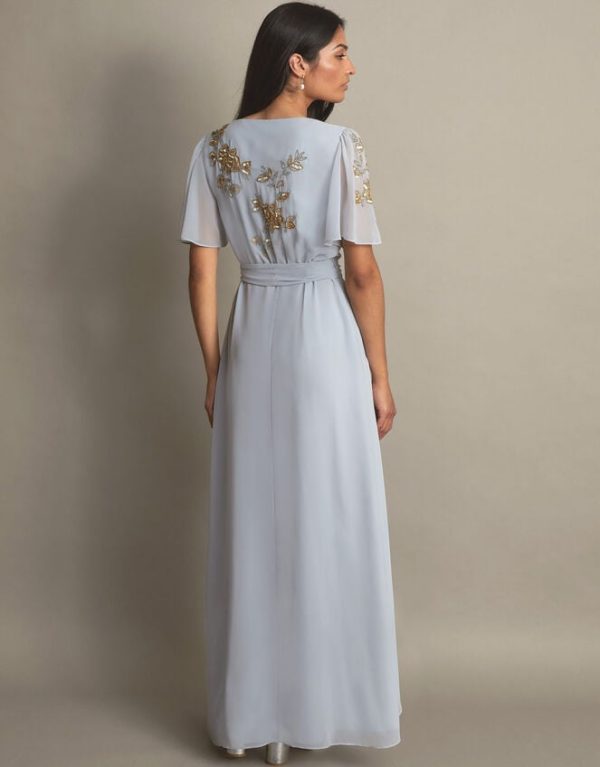 Monsoon Sarah Embellished Wrap Dress - Image 3