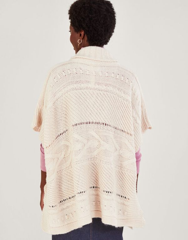 Monsoon Shelby Shawl Collar Poncho - Image 3