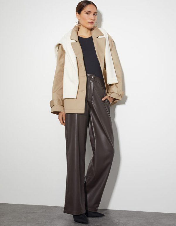 Monsoon Savannah Crop Trench Coat Natural - Image 5