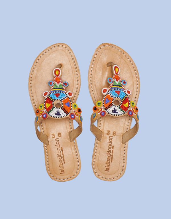 Monsoon Laidback London Simba Leather Sandals Multi