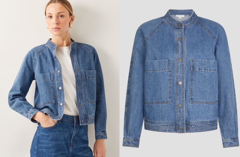 Monsoon Binky Crop Collarless Denim Jacket Blue: The Ultimate Guide to Sustainable and Timeless Style