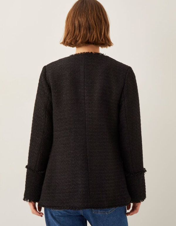 Monsoon Harriet tweed jacket black - Image 3